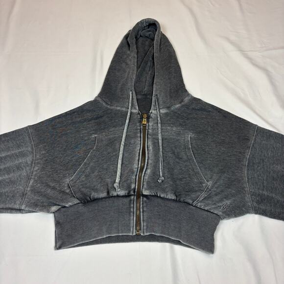 Free People FP MOvement Low Key Zip Up Crop Hoodie Women's Loungewear - Picture 2 of 10